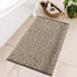 LEEVAN Small Bathroom Rug 2' x 3', Washable Natural Entryway Rug, Low Profile Reversible Front Door Mat, Farmhouse Kitchen Mat Modern Carpet for Bedroom/Porch/Back Door Decor