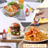 DF DUALFERV 12Pcs Lunch(25ml/0.88oz) DualFerv Mini Ketchup Bottles, Portable Mini Squeeze Bottle, Mini Sauce Condiment