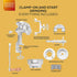 Corona Corn Grinder with Low Hopper, Manual Grain Mill for Corn, Rice, Cast Iron