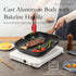 ESLITE LIFE 9.5 Inch Nonstick Grill Pan for Indoor Cooking, Versatile Induction Square Skillet