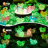 80 8 Pcs Luminous Mini Chicken, Resin Miniature Animal Figures in Colors - Glow in Dark, Perfect for DIY Projects