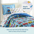 Set 100% Cozy Wildkin Flannel Full Sheet Cotton, Soft & Bed Sheets - Trains, Planes, and Trucks