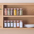 24 4oz Pcs Glass Spice Jars with Labels and Pink Metal Caps, Empty Spice Containers with Shaker Lids, Funnel