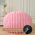 MEGO Kids Fluffy Faux Rabbit Fur Bean Bag Chair Cover(No Filler), Soft Shaggy Wide Striped Stuffed Animal Storage Bean