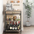 X-cosrack Storage,3 Coffee Bar Cabinet with Tier Coffee Bar Carts for The Home Buffets & Sideboards,Coffee Station