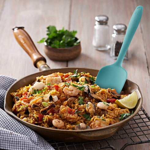 Silicone Spatula Set, 3-Piece High Heat-Resistant Ergonomic Handle Non-stick Rubber Spatulas with Stainless Steel Core,