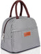 BALORAY Insulated Lunch Bag for Women Men, Reusable Lunch Tote for Work, Picnic, Travel, Black White Stripes