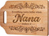 Nana Gifts - Engraved Bamboo Cutting Board, 12.3"L x 8.7"W x 0.4"Th, Birthday Gifts for Nana