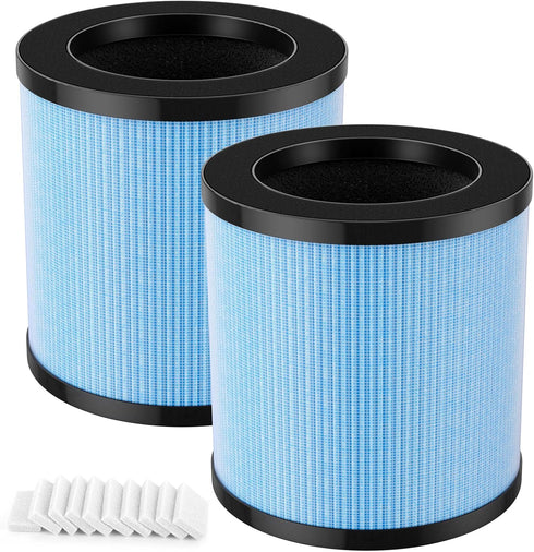 OFFICIAL MJ002H Replacement Filter for POMORON MJ002H/MGK21J02 Air Purifier, 2 Pack with Aroma Pads