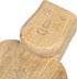 Creative Co-Op Medium Hand-Carved Mango Wood Slicer - Natural Cheese and Cutting Board with Face Handle Design
