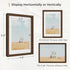 4x6 Set 2, 4x6 3.5x5, Fun Memories Picture Frame of Natural Solid Walnut Wood Photo Frame with HD Tempered Glass