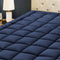 HYLEORY Twin Mattress Pad, Quilted Fitted Protector with Cooling Pillow Top, Breathable Soft Topper with 8-21" Deep