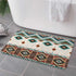 Aztec Bath Rugs for Bathroom, Southwestern Tribal Pattern Non Slip Flannel Bath Mat, 17x29 Inch