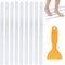Supkiir Bathtub Non Slip Stickers, 24 PCS Anti Slip Adhesive Shower Treads with Scraper for Bath, Tub, and Stairs