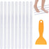 Supkiir Bathtub Non Slip Stickers, 24 PCS Anti Slip Adhesive Shower Treads with Scraper for Bath, Tub, and Stairs
