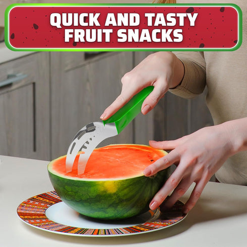 Watermelon Slicer Cutter Tool - Durable Stainless Steel Blade with Ergonomic Handle for Quick, Mess-Free Prep
