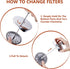 French Press Coffee Maker, Single Serve 1 Cup Small Stainless Steel Thermal Double Walled, 350ML/12OZ