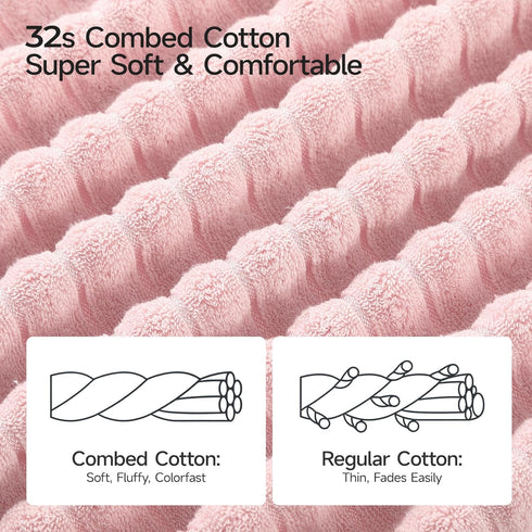 2Pack 3163 inches, 100% REDKISS Large Bath Towels Cotton, Super Soft and Absorbent, Quick-Dry Towels, Perfect