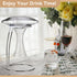 Lily's Home Wine Decanter Drying Stand with Rubber Coated Top, Includes Cleaning Brush for Standard Decanters