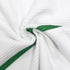 POLYTE Microfiber All-Purpose Ribbed Terry Bar Mop Towel for Home Cleaning (14x17, White w/Green Stripe) 12 Pack
