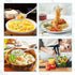 3-Piece Stainless Steel Serving Spoons Set with Slotted Spoon, Serving Spoon, and Spaghetti Spoon