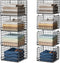 Stackable Closet Organizers and Storage Baskets, 4-Tier Closet Shelf Organizer , Space-Saving
