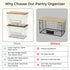 2 Set 4-13 Pantry organizers and Storage,Trash Bag Holder Under sink Organizer for Gal Bags,Trash Bag Dispenser