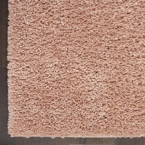Nourison Malibu Shag Blush Area Rug 2'2'' x 9'10'', Easy-Cleaning, Non-Shedding for Bedroom, Living Room, Dining Room