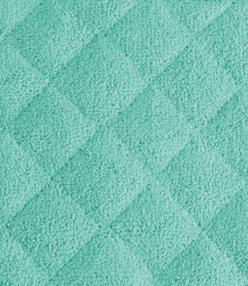 DII Basic Terry Collection Quilted Potholder, 100% Cotton, Aqua, 3 Piece
