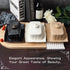 Countertop, 7.5 Inch Butter Dish with Lid for Large Ceramics Butter Dish Container, Butter Holder with Handle, Black
