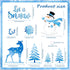 29 Pcs Let It Snow Refrigerator Magnet Decorative Winter Wonderland Fridge Decorations Snowflake Snowman Garage Door Magnet Decals for Xmas Car Garage Metal Door Cabinet Refrigerator Decor