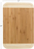 Classic Cuisine Bamboo Cutting Extra Thick, Chopping and Serving Board with Juice Groove 18x12x.75, 18x12, Light Brown Two Tone by Classic Cuisine