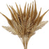 CATTREE 2 Pack Artificial Plants for Christmas, Gold Faux Shrubs, Plastic Grass Simulation for Home & Garden Decoration