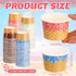 120 9oz Zopeal Pcs Ice Cream Bowls Bulk Dessert Ice Cream Cups Paper Treats Sundae Cups Disposable Birthday Party