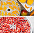 Domensi 12 Pcs Round Dehydrator Sheets, Non-Stick Silicone Mats with Edges for Fruit Meat Kitchen, 13" Diameter