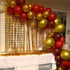 60 Pieces Red and Gold Balloons, 12 Inch Ruby Red Metallic Chrome and Pearl Gold Confetti for Party Decoration