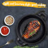 Mini Cast Iron Skillets Set - 2 Pack Black 5 x 5 x 1.3 Inch Cast Iron Pan Ramekin Casserole Dish Oven Safe Cookware