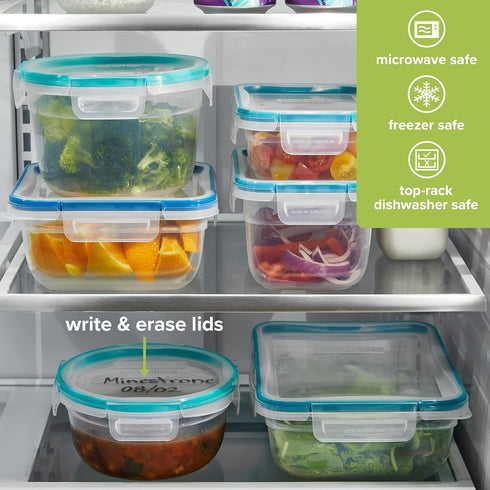 Snapware Total Solutions 28-Pc Food Storage Container Set, Plastic Meal Prep and Pantry Organization
