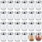 Hotop 48 Pcs Cheese Parmesan Shakers with Perforated Top, 6 oz Glass
