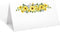 321Done Sunflower Place Cards, Made in USA, Blank Small 3.5x2 for Name Food Table Setting, Set of 24