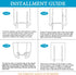 H.VERSAILTEX Adjustable Tie Up Shade/Blackout Curtain for Bathroom Windows, Jet Black, 42" x 63"