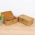 FEIALNDUO Wicker Shelf Baskets with Lid, X-Small Rectangular Handwoven Seagrass Storage Basket Bins for Home Organizer