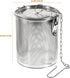 5.51x5.51x5.90 Inch Yardwe Stainless Steel Spice Infuser Basket with Chain Hook, Extra Fine Mesh Soup Strainer