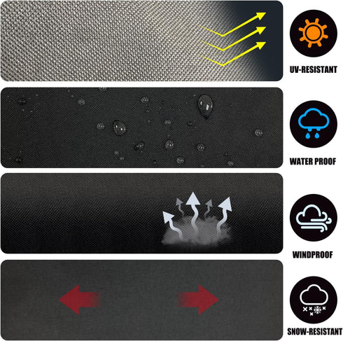 ZBXFCSH Heavy-Duty Patio Cover for Camp Chef 3 Burners Stove PRO90, SPG90B, TB90LW, TB90LWG