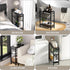 3-Tier End Table for Small Space, Narrow Side Table with Magazine Holder, Nightstand, Skinny Snack Couch Table