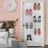 Simple Houseware 24 Pockets Large Clear Pockets Over The Door Hanging Shoe Organizer, White (56" x 22.5") by Simple Houseware