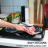OVENTE Electric Countertop Double Burner, 1700W Cooktop with Stainless Steel Coil Hot Plates, Black