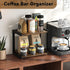 MARTY 2 12.6"x7.7" Counter Countertop, Tier Shelf Organizer Kitchen Spice Rack for Coffee Station Organizer for Mugs