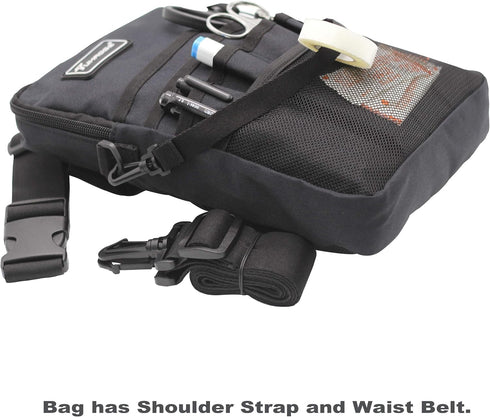 Tuhaoge Multifunctional Nurse Storage Bag, Waist Bag for Nurse Pocket Storage (Black)