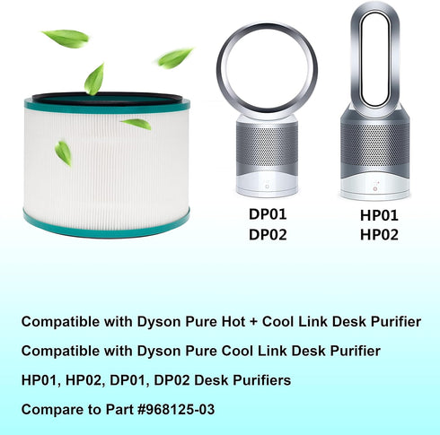 Air Purifier Filter Replacements for Dyson Pure Cool Link DP01 DP02, Pure Hot + Cool Link HP01 HP02 HP03